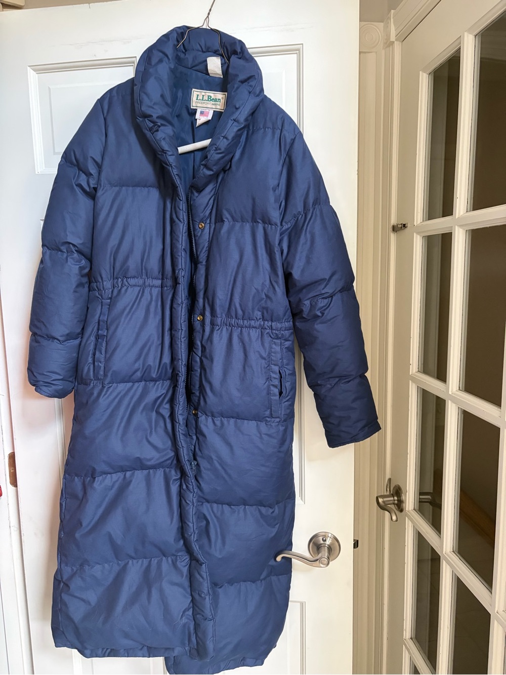 L.L. Bean women’s  Navy Long Puffer Coat